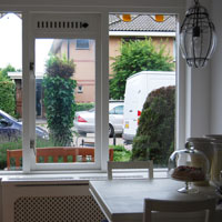 raam zonder shutters