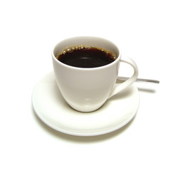 op de koffie