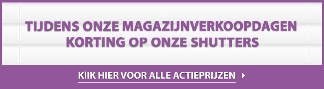 20% btw korting op basic maatwerk shutters